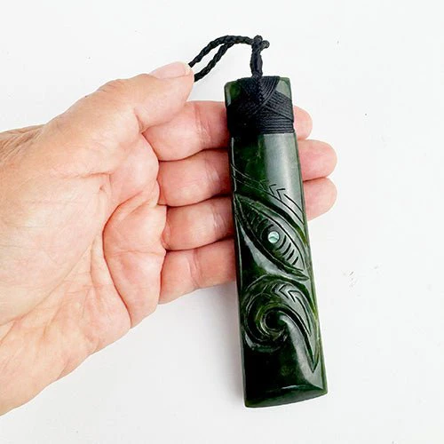 12cm Pounamu Greenstone Toki Manaia Necklace - Image 3