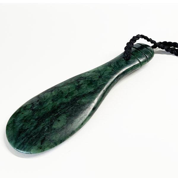 20cm Genuine NZ Greenstone Mere Ornament or Necklace - Image 2