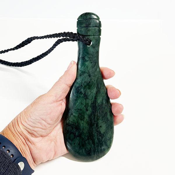 20cm Genuine NZ Greenstone Mere Ornament or Necklace - Image 3