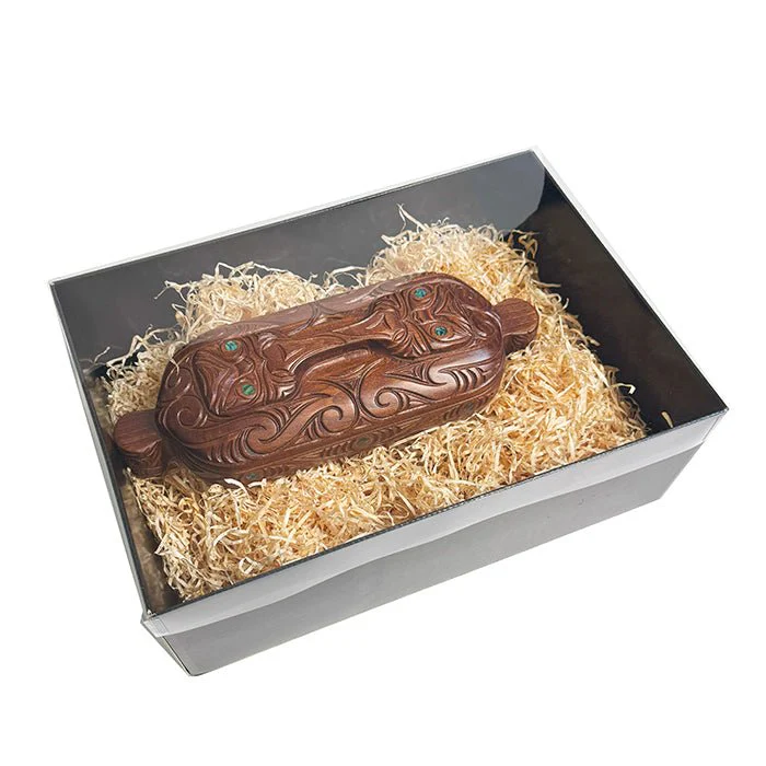 37cm Maori Haehae Wakahuia Treasure Box - Image 7