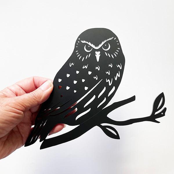 Acrylic NZ Made Ruru Morepork Owl Wall Art - Image 2