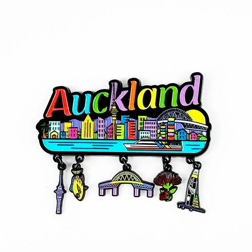 Auckland NZ Fridge Magnet with Charms
