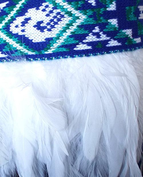 Beautiful Paua Blue Maori Korowai - Image 4