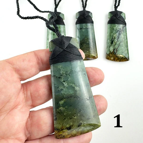 Beautiful Putiputi Pounamu Maori Toki Necklaces - Rare and Very Limited Quantity - Image 2