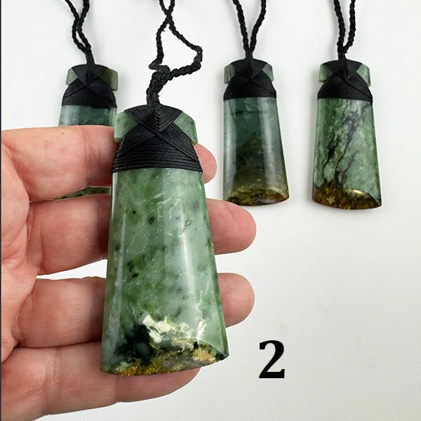 Beautiful Putiputi Pounamu Maori Toki Necklaces - Rare and Very Limited Quantity - Image 3