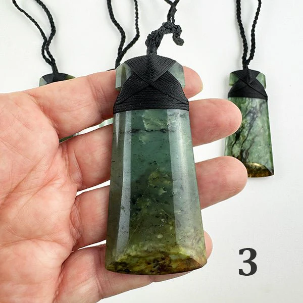 Beautiful Putiputi Pounamu Maori Toki Necklaces - Rare and Very Limited Quantity - Image 4