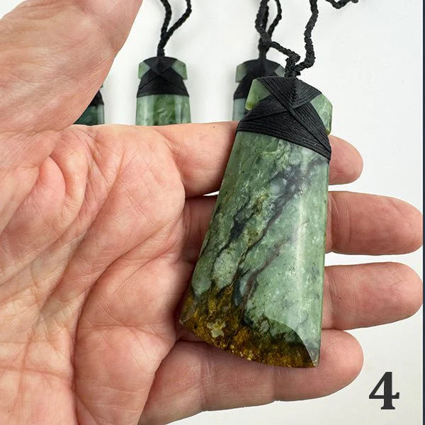 Beautiful Putiputi Pounamu Maori Toki Necklaces - Rare and Very Limited Quantity - Image 5