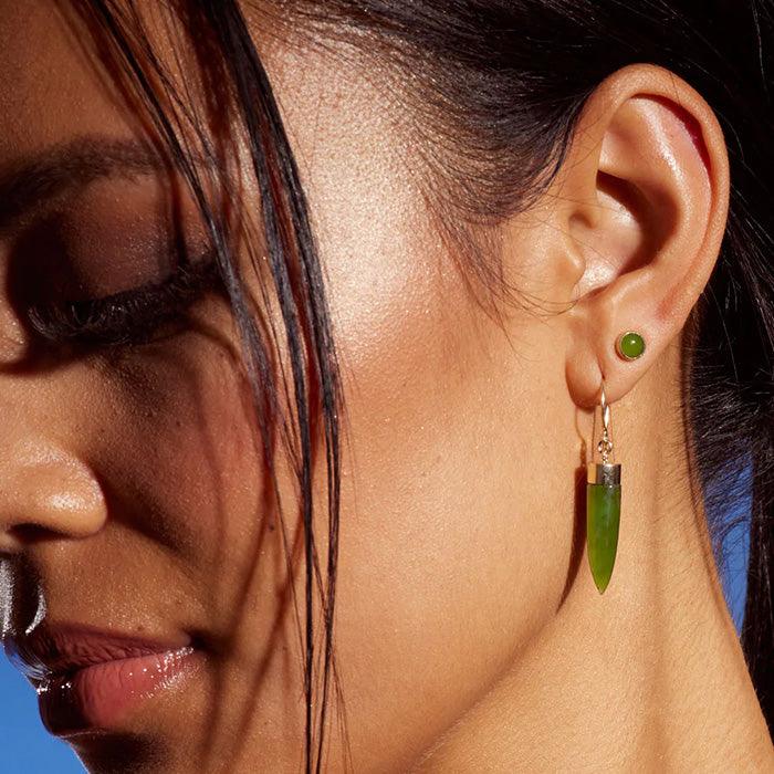 Best Ever NZ Greenstone Stud Earrings - Image 2