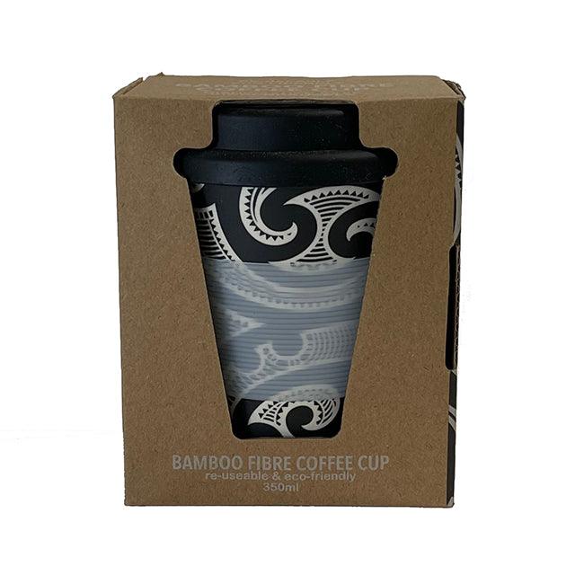 Black Maori Tattoo Bamboo Coffee Cup Mug - Image 3