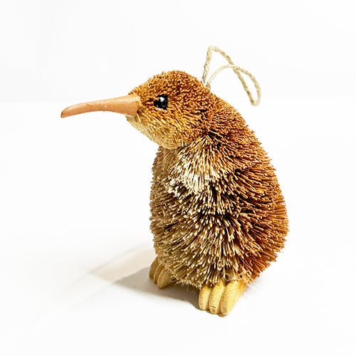 Brush Hanging Kiwi Bird Xmas Ornament