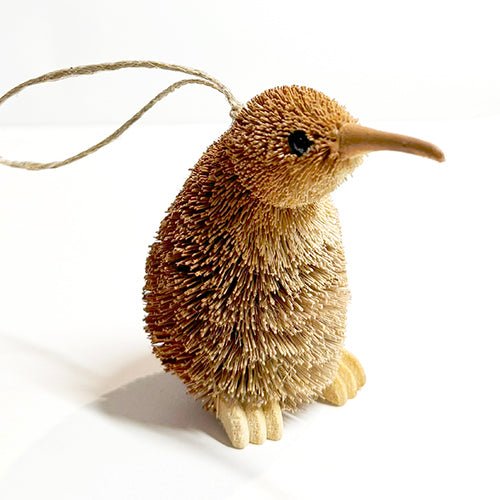 Brush Hanging Kiwi Bird Xmas Ornament - Image 2