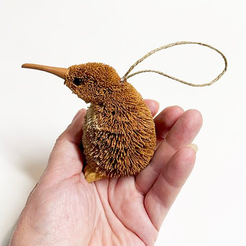 Brush Hanging Kiwi Bird Xmas Ornament - Image 4