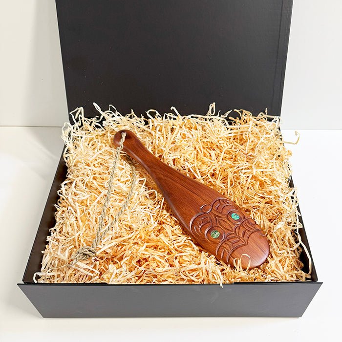 Carved Wooden Maori Patu - Image 3