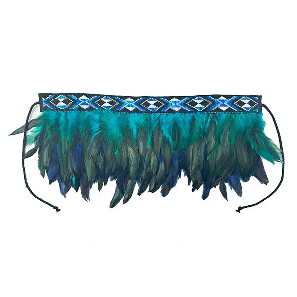 Child Size Paua Blue Short Korowai
