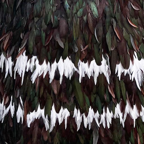 Chocolate Brown Maori Feather Korowai - Image 3
