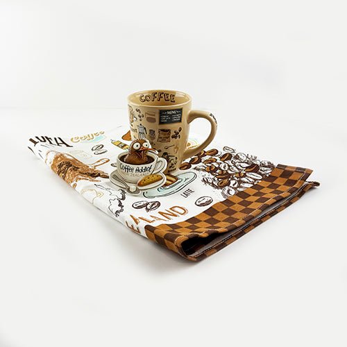 Coffee Kiwi Tea Towel - Fabulous NZ Souvenir - Image 2
