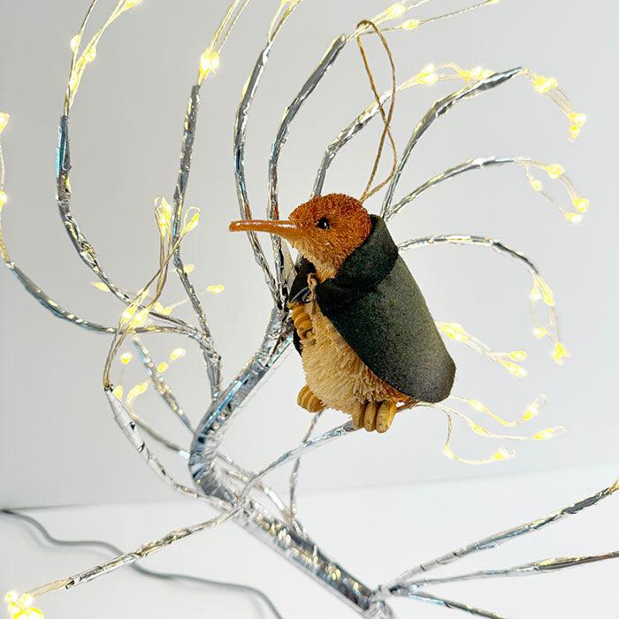 Cute Medieval NZ Brush Kiwi Bird Xmas Ornament - Image 4