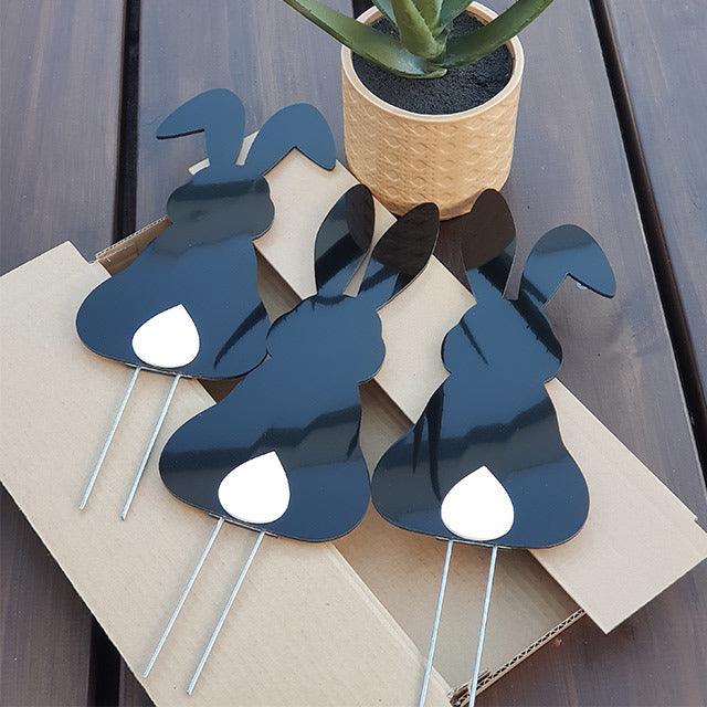 Cute NZ Made Bunny Rabbit Garden Stakes - Image 2