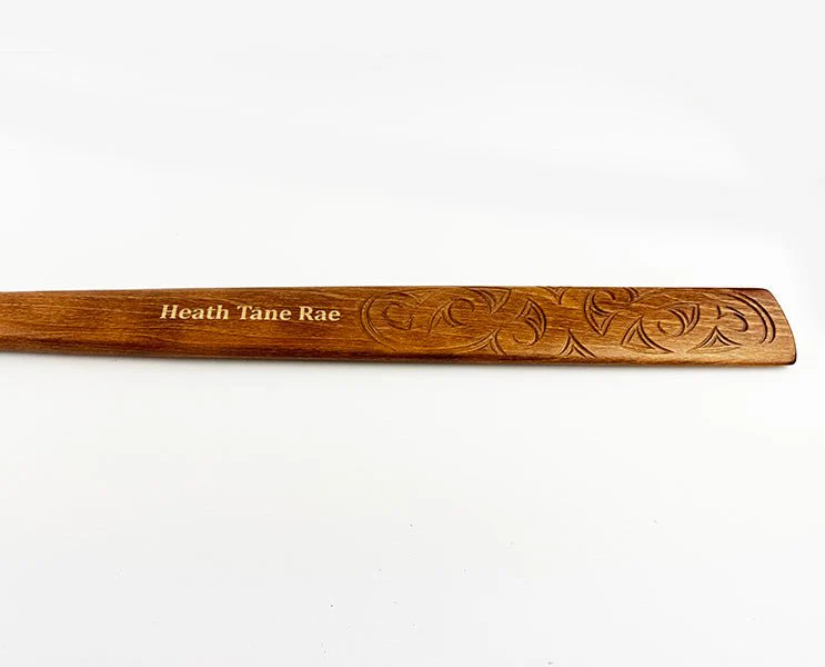 Full Size Maori Taiaha with Carved Shaft and Head - Image 13