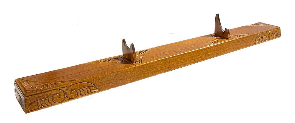 Full Size Maori Taiaha with Carved Shaft and Head - Image 7
