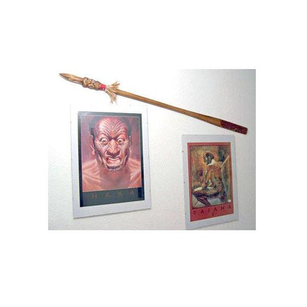 Full Size Maori Taiaha with Carved Shaft and Head - Image 9