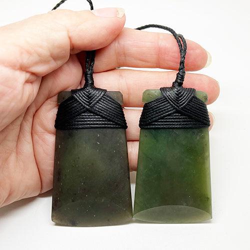 Genuine Ngai Tahu Pounamu 7cm Greenstone Toki Necklace - Image 3