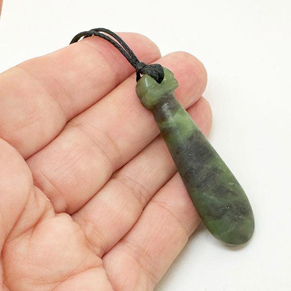 Genuine Ngai Tahu Pounamu Greenstone Mere Necklace - Image 3