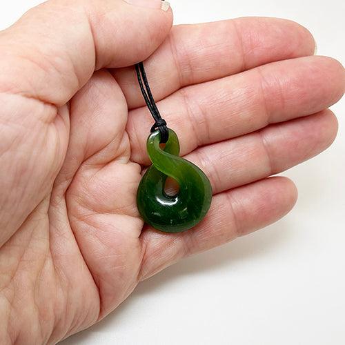 Genuine Ngai Tahu Pounamu Greenstone Twist Necklace - Image 2