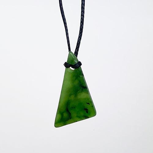 Genuine Ngai Tahu Pounamu Tumbled Greenstone Necklace - NZ Jade Pendant