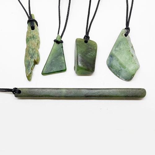 Genuine Ngai Tahu Pounamu Tumbled Greenstone Necklace - NZ Jade Pendant - Image 2