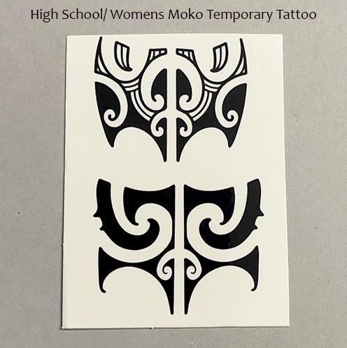 Girls and Womens Chin Moko Temporary Tattoos - Image 2