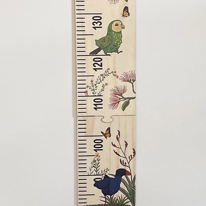 Gorgeous NZ Birds and Flowers Height Chart - Image 3