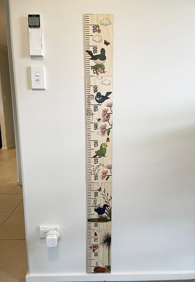 Gorgeous NZ Birds and Flowers Height Chart - Image 4