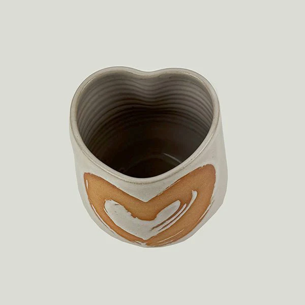 Gorgeous NZ Made Pottery Heart Mug - Image 3