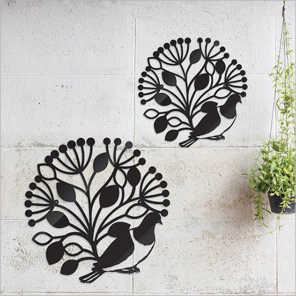Kereru Wood Pigeon Pohutukawa Circle Outdoor Art - Image 2