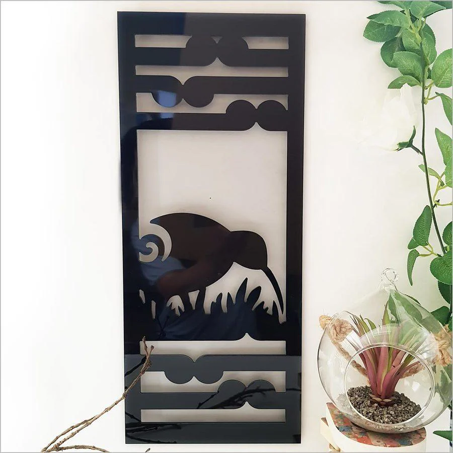 Kiwi and Koru Indoor Outdoor Wall Panel