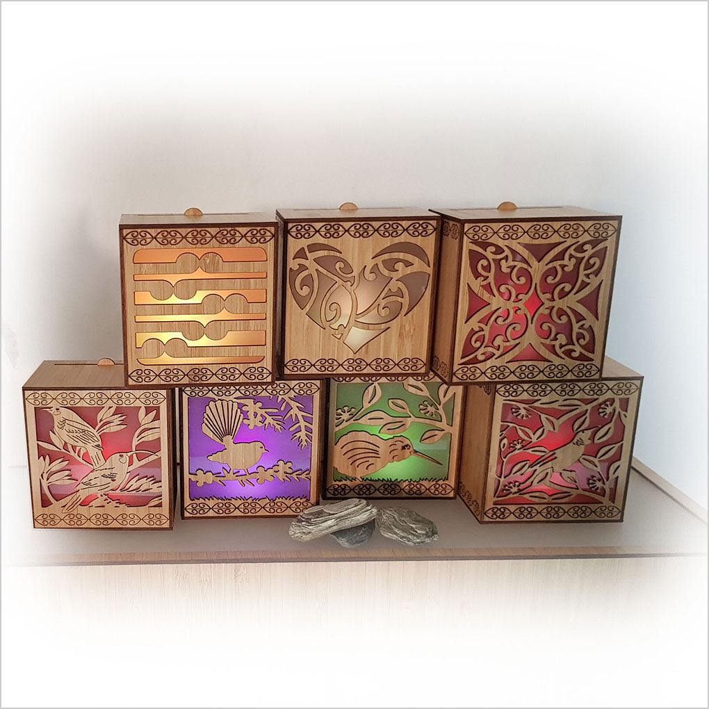 Kiwi and Pohutukawa LED Tealight Lantern - Image 6
