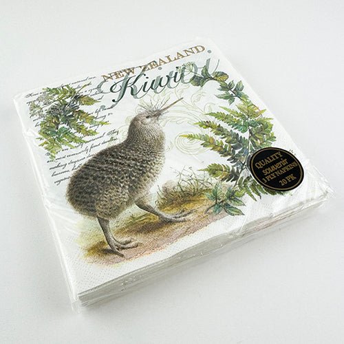 NZ Kiwi Bird Serviettes Napkins - Image 4