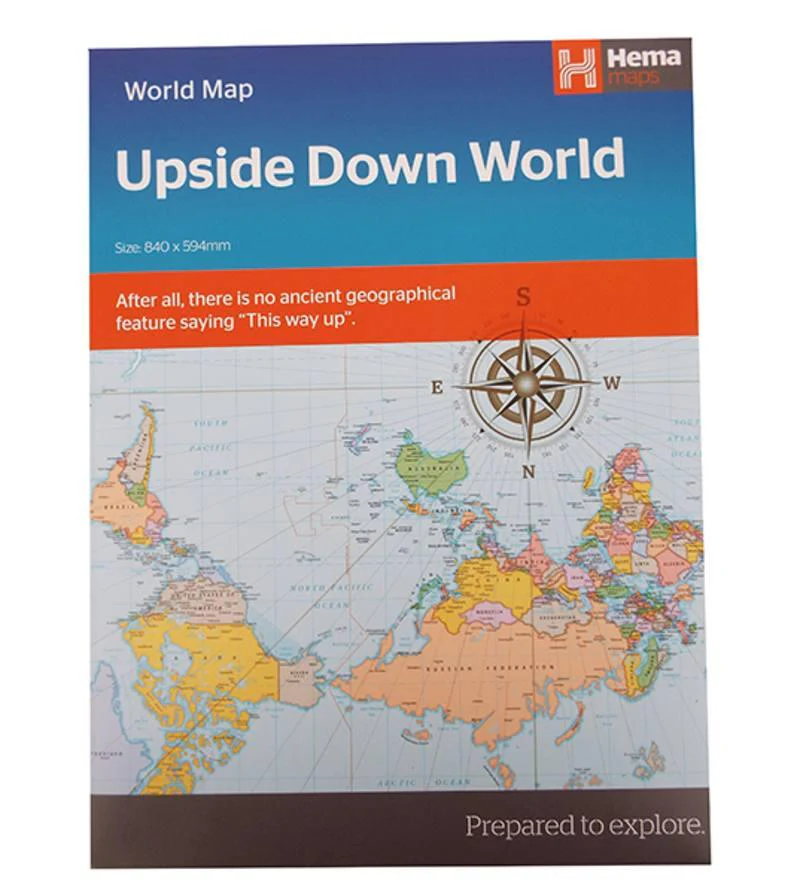 Kiwi Upside Down World Map - Image 2