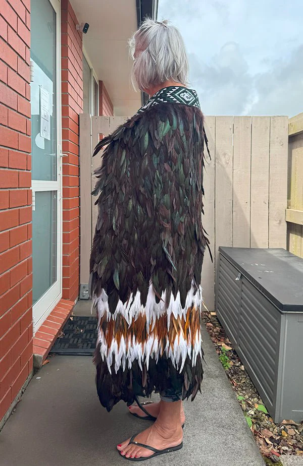 Chocolate and Jade Maori Korowai - Image 2