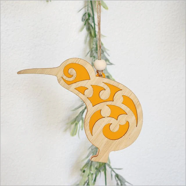 Koru Kiwi Bird NZ Made Christmas Ornament - Image 11