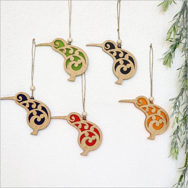 Koru Kiwi Bird NZ Made Christmas Ornament - Image 13