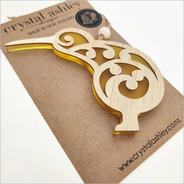 Koru Kiwi Bird NZ Made Christmas Ornament - Image 14