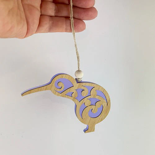 Koru Kiwi Bird NZ Made Christmas Ornament - Image 5