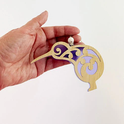 Koru Kiwi Bird NZ Made Christmas Ornament - Image 6