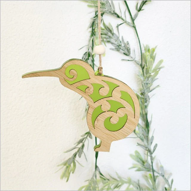 Koru Kiwi Bird NZ Made Christmas Ornament - Image 7