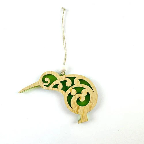 Koru Kiwi Bird NZ Made Christmas Ornament - Image 8