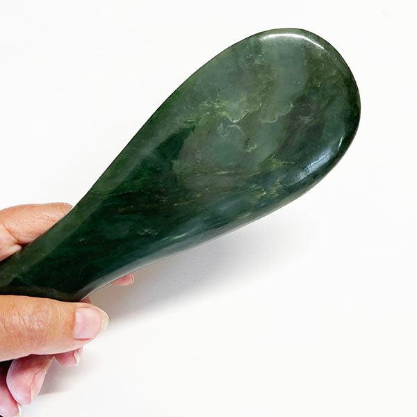 Large 23cm NZ Greenstone Mere (Stand Optional) - Image 2