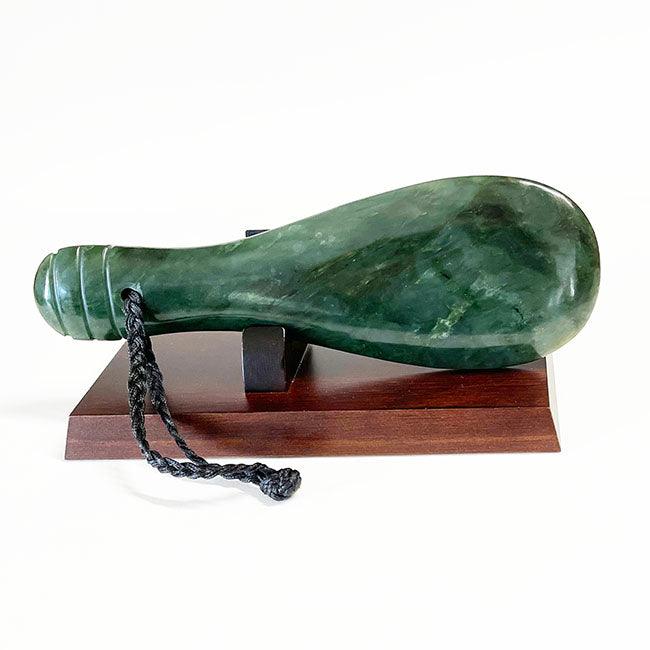 Large 23cm NZ Greenstone Mere (Stand Optional) - Image 6