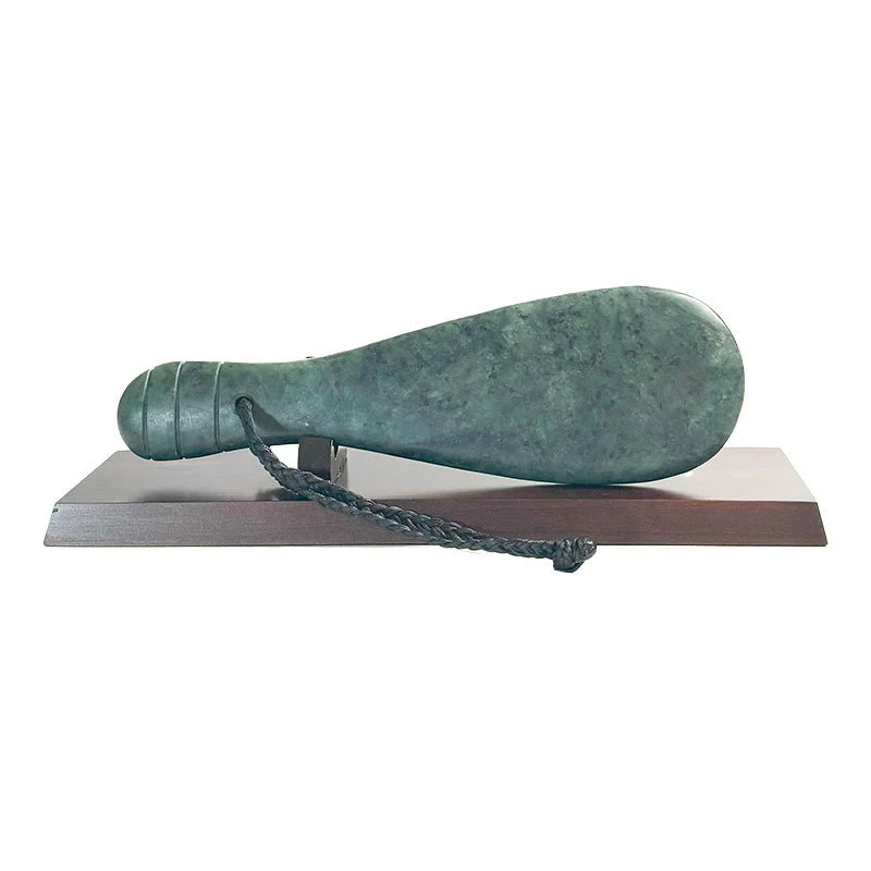 Large 30cm NZ Maori Greenstone Pounamu Mere - Image 4